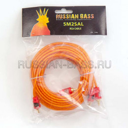 RussianBass 5M2SAL Межблочный кабель RCA, длинна 5м, 