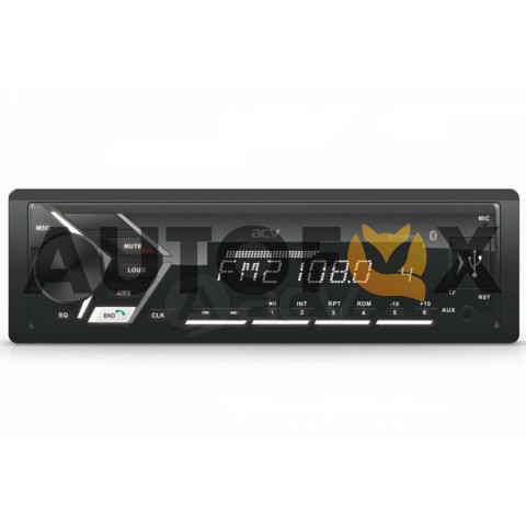 ACV AVS-817BW 1din/белая/FM/MP3/USB/BT/SD/FM/4*45/съемн.панель