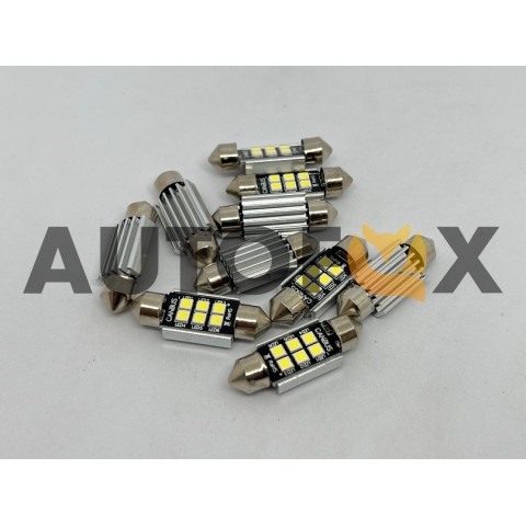 Светодиод T11 11х36 6SMD 3030 IC CAN W 12-24V 4848