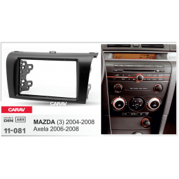 Carav 11-081 2 DIN MAZDA (3) 2004-2008; Axela 2006-2008