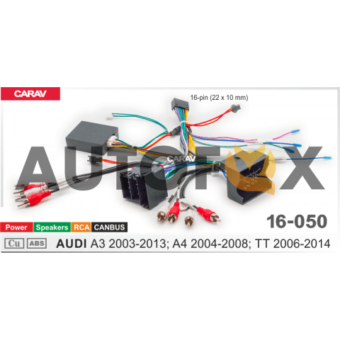 Carav 16-050: CAN-Raise AUDI A3 2003-2013; A4 2004-2008; TT 2006-2014