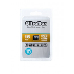 OltraMax microSD 16GB Class 10 без адаптера Карта памяти 