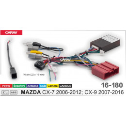 Carav 16-180: CAN-OD MAZDA CX-7 06-12; CX-9 07-16 (Питание+Динамики+Антенна+Камера+CAN)