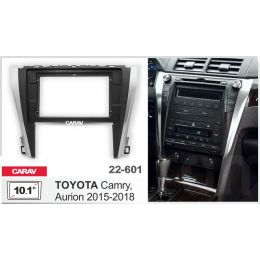 Carav 22-601: 10.1" Toyota Camry, Aurion 2015-2018 черная/серебро