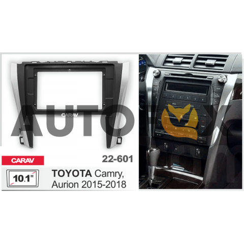 Carav 22-601: 10.1" Toyota Camry, Aurion 2015-2018 черная/серебро