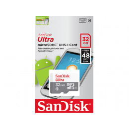 SanDisk microSD 32GB Class 10 Ultra UHS-I A1 (120Mb/s)+SD адаптер Карта памяти 