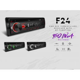 Five F24W (1din/белая/Bluetooth/USB/AUX/SD/FM/4*50).