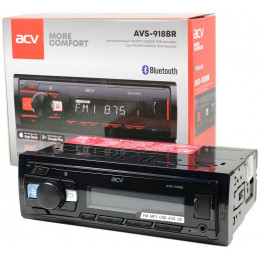 ACV AVS-918BR (1din/красная/Bluetooth/USB/AUX/SD/FM/4*50)